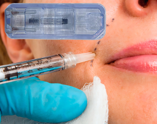 クロスリンクされたヒアルロン酸皮膚充填剤 2ml ヒアルロンペン 羽根唇用